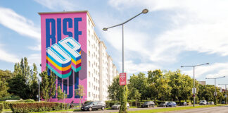 Estúdio caldense faz mural de 24 metros em festival austríaco