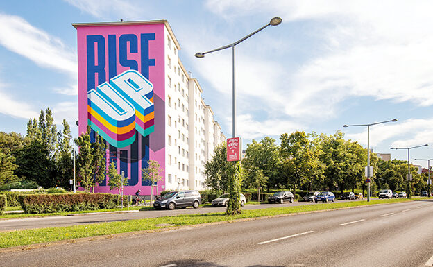 Estúdio caldense faz mural de 24 metros em festival austríaco