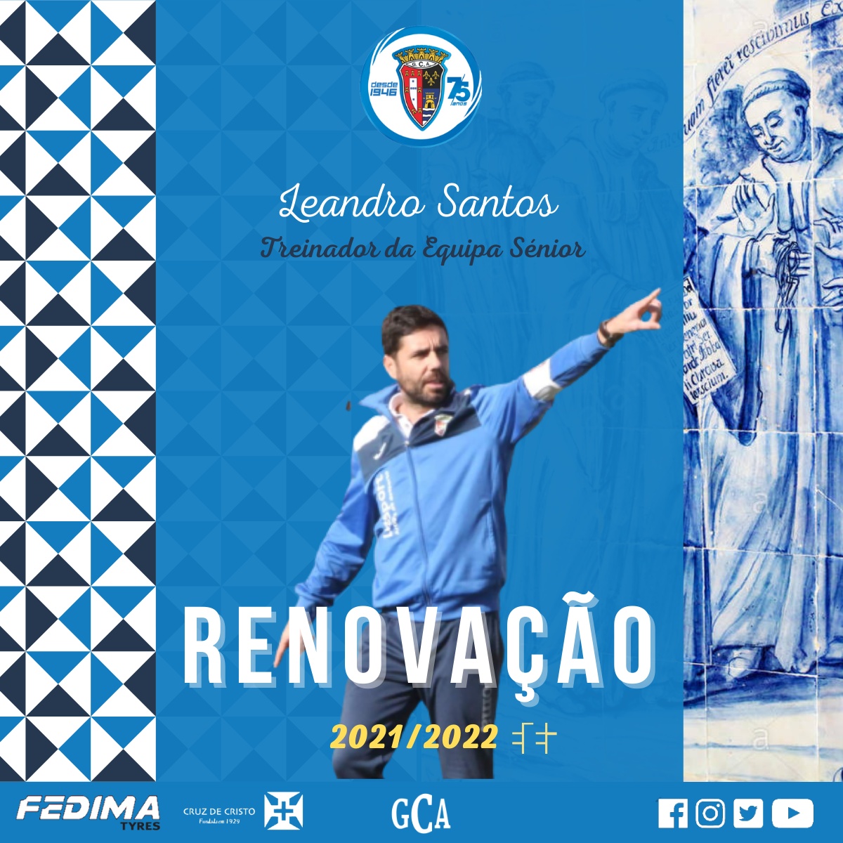 Futebol: G. Alcobaça renova contrato com técnico Leandro Santos