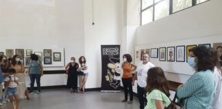 Desenhos do Bruno Academia na Casa dos Barcos