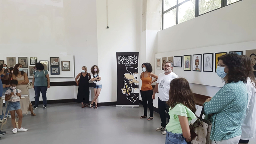 Desenhos do Bruno Academia na Casa dos Barcos