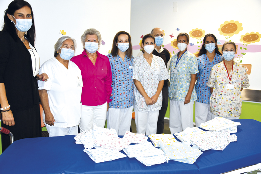 Liga entrega donativos para profissionais de saúde e hospital das Caldas