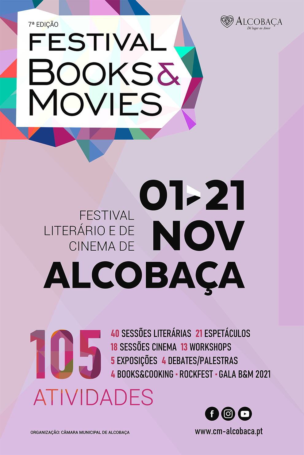 Festival Books & Movies de Alcobaça está de regresso no mês de novembro
