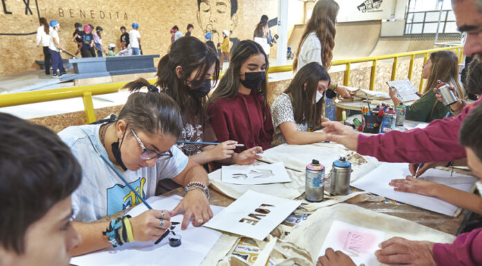 Skate e arte urbana num dia criativo no SLX Benedita