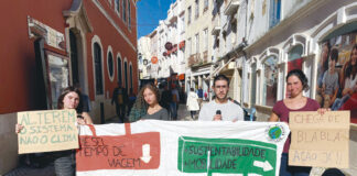 Caldas participou na marcha mundial pela justiça climática