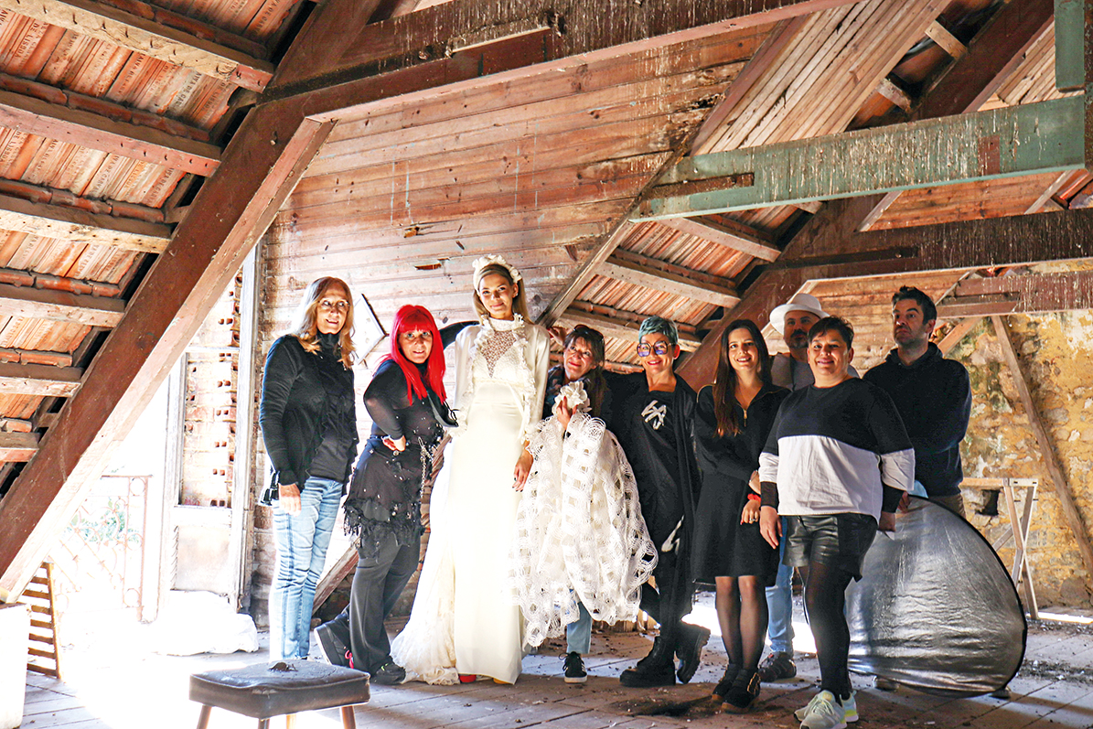 Produção de moda no interior dos Pavilhões do Parque