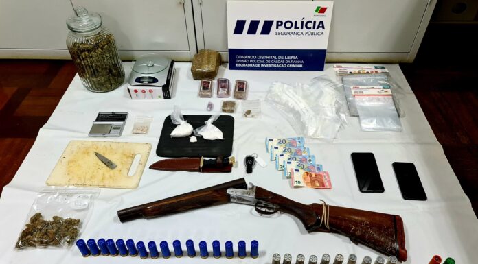 Homem detido por tráfico de droga nas Caldas