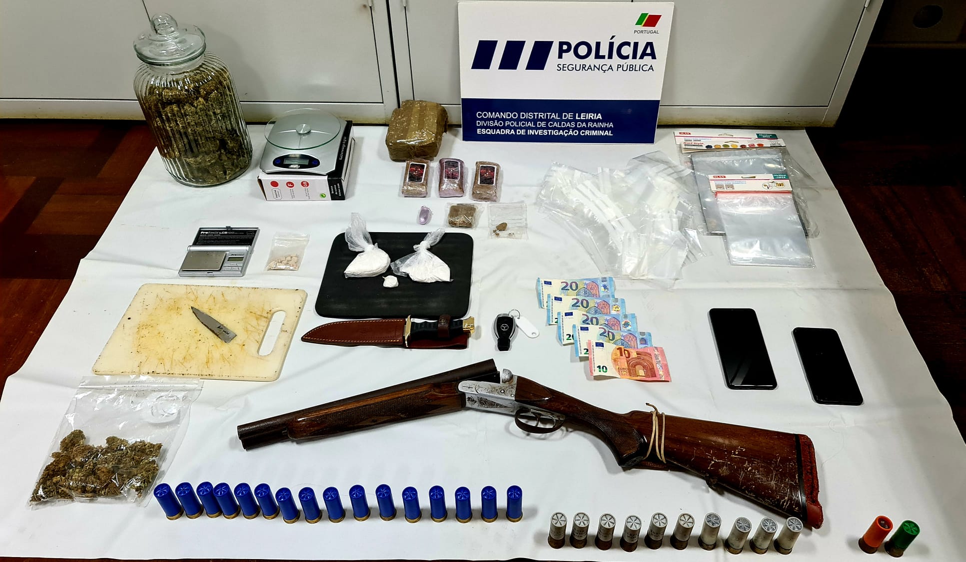 Homem detido por tráfico de droga nas Caldas