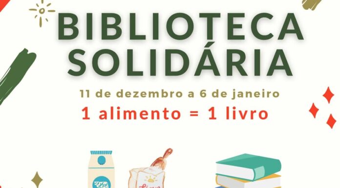 Biblioteca solidária no Cadaval troca livros por alimentos