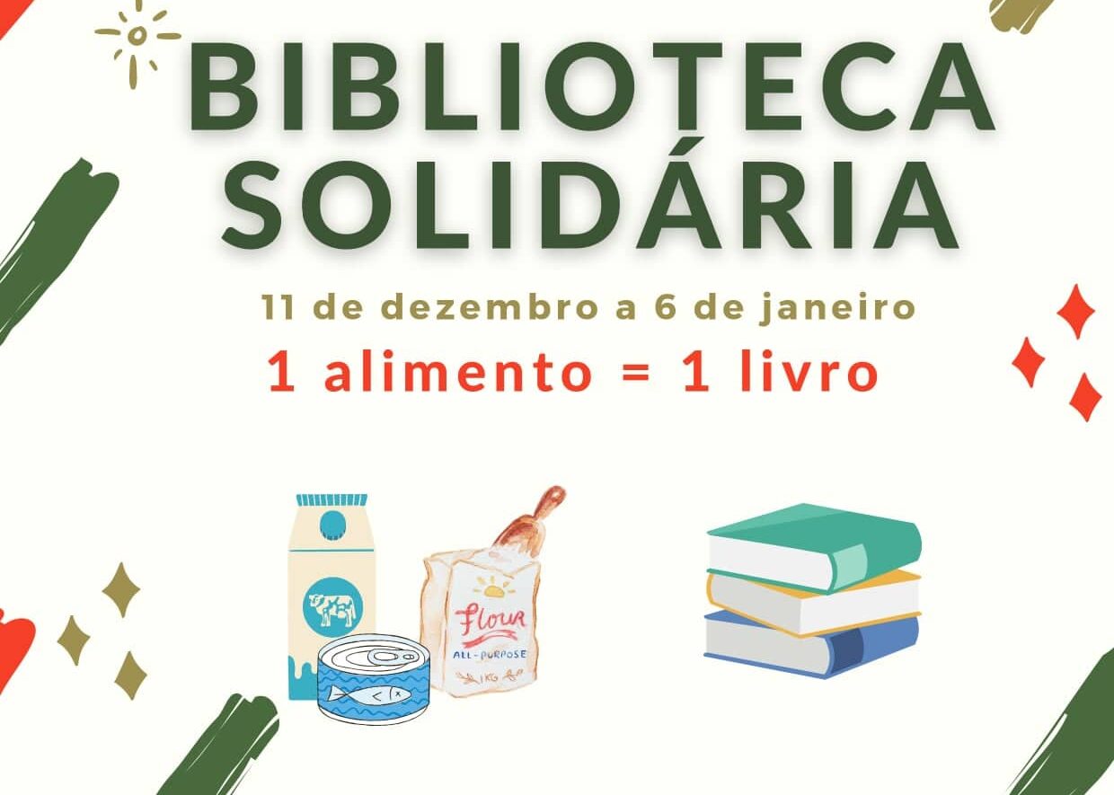 Biblioteca solidária no Cadaval troca livros por alimentos
