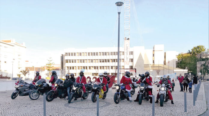 Motards foram ao hospital no Natal