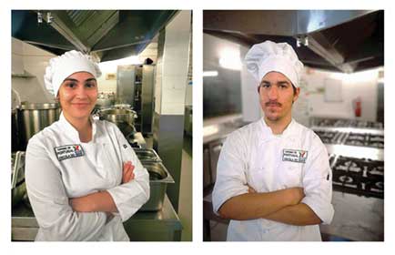 Alunos da EHTO na final de concurso gastronómico