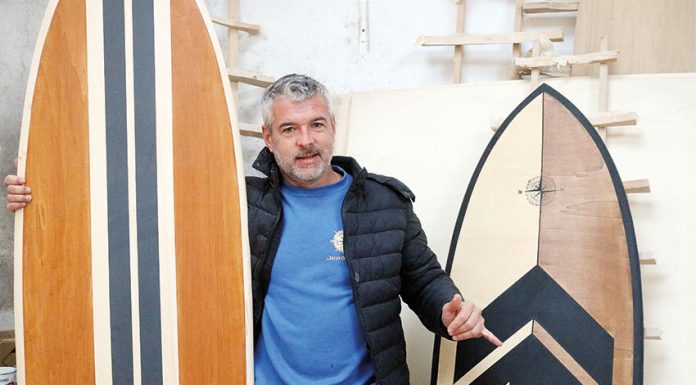 Pranchas de surf são elemento decorativo