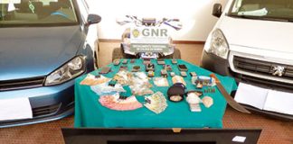 Alcobaça: Sete detidos por tráfico de 1.410 doses de estupefacientes