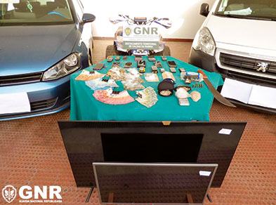 Alcobaça: Sete detidos por tráfico de 1.410 doses de estupefacientes