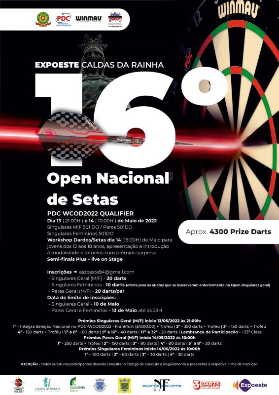 Open Nacional de Setas de Caldas em maio