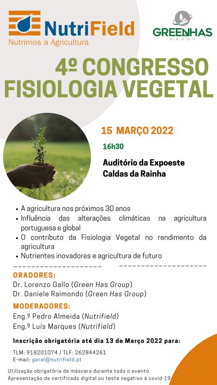 Congresso de Fisiologia Vegetal na Expoeste