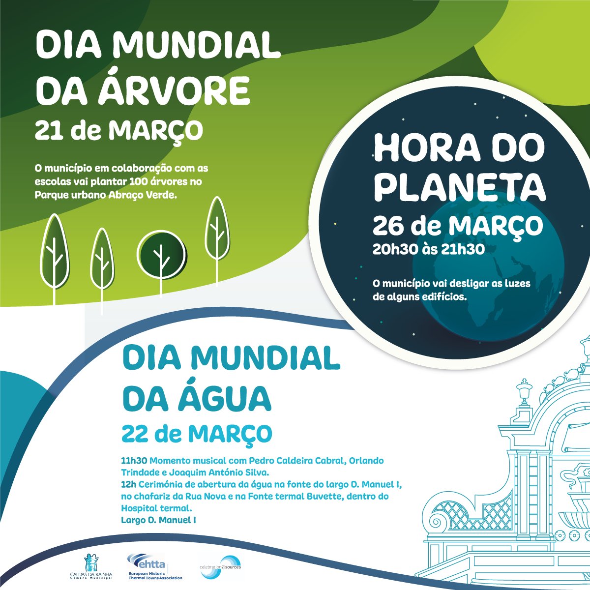 Caldas da Rainha assinala dias da Árvore e da Água