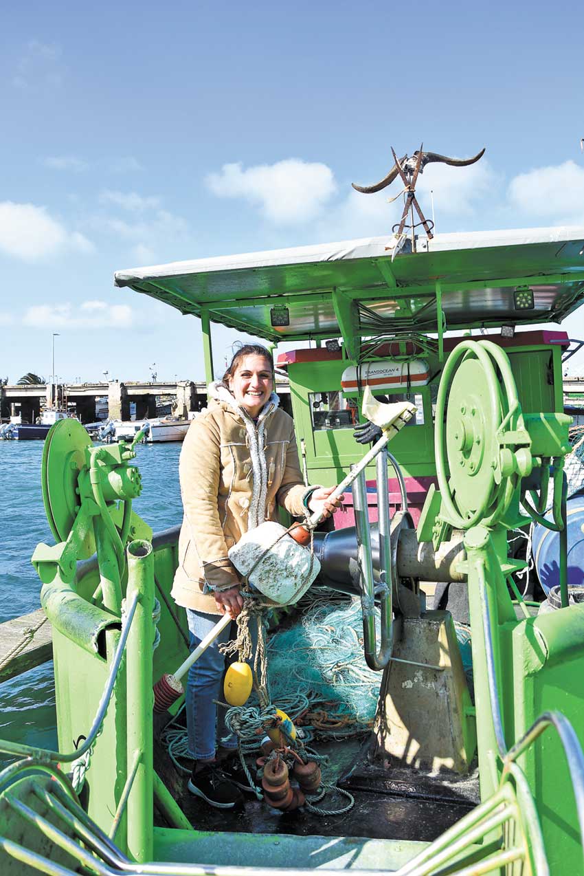 Andreia Heitor, a pescadora que aprendeu a gostar do mar