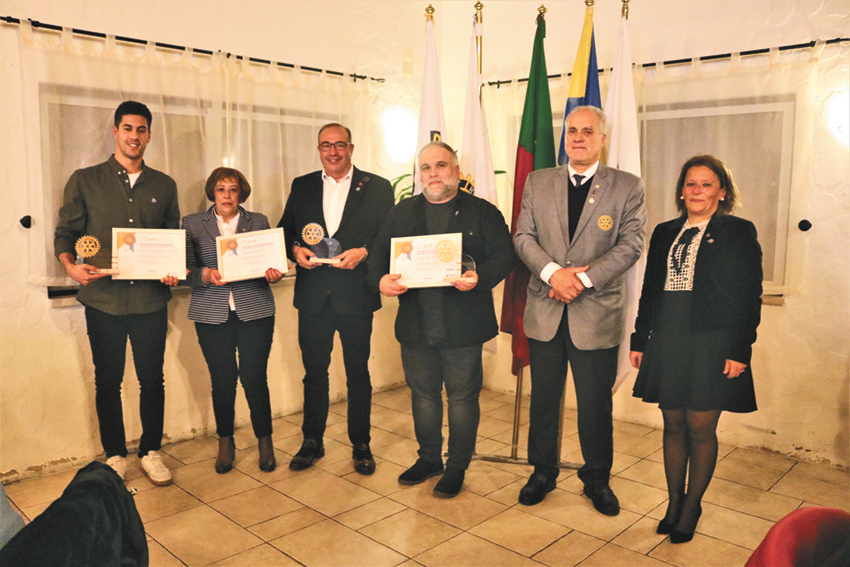 Rotary Club da Benedita distinguiu Solancis e Guilherme Pina