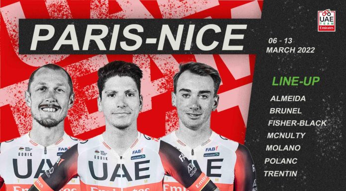 Ciclismo: João Almeida lidera Team Emirates no Paris-Nice