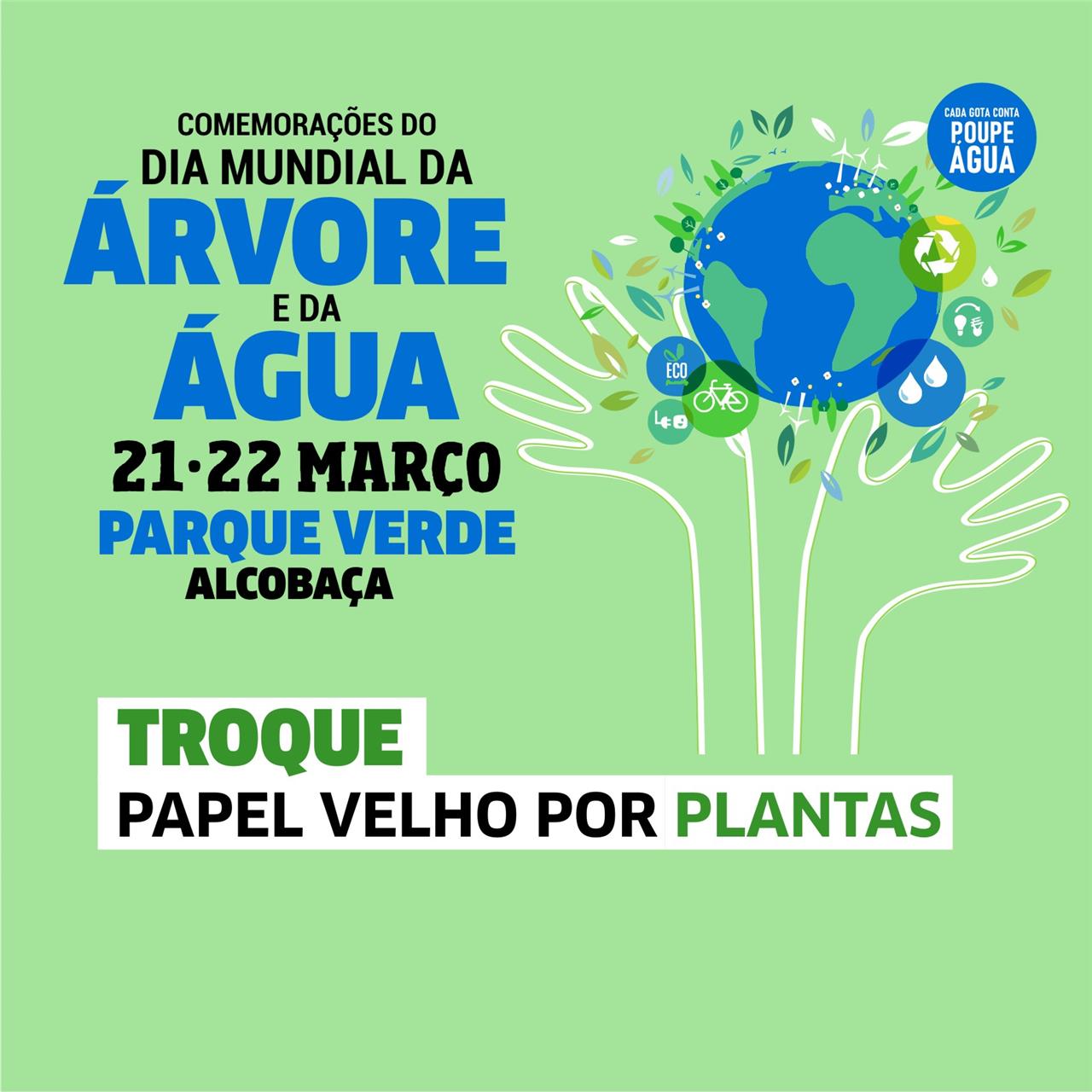 Alcobaça troca papel por plantas no Dia Mundial da Árvore