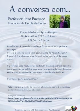 José Pacheco fala sobre educação na EBI Santo Onofre