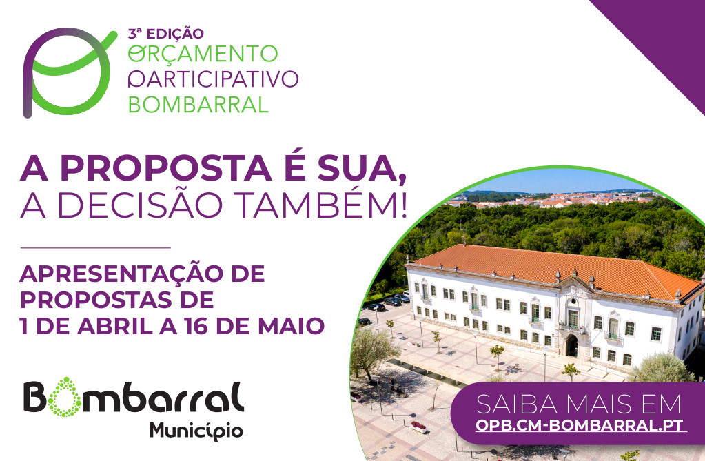 Apresentação de propostas ao Orçamento Participativo do Bombarral