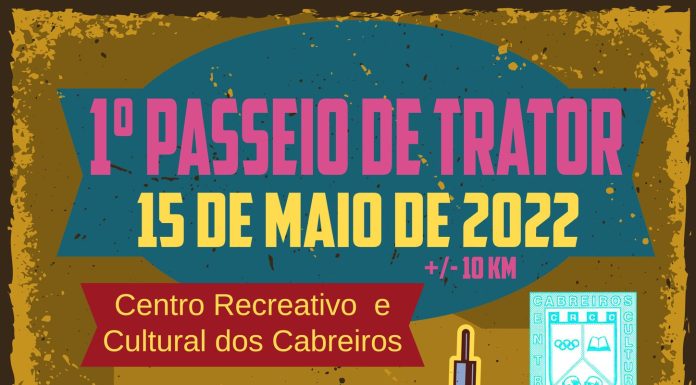 Primeiro passeio de trator dos Cabreiros