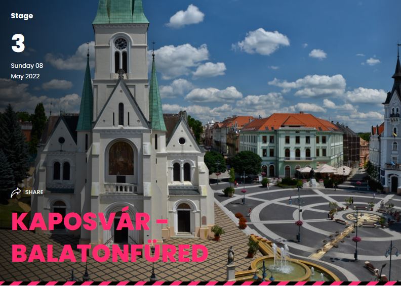 Terceira etapa do Giro é a última em solo húngaro este ano