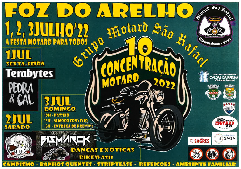 Foz do Arelho: Décima concentração motard arranca em julho