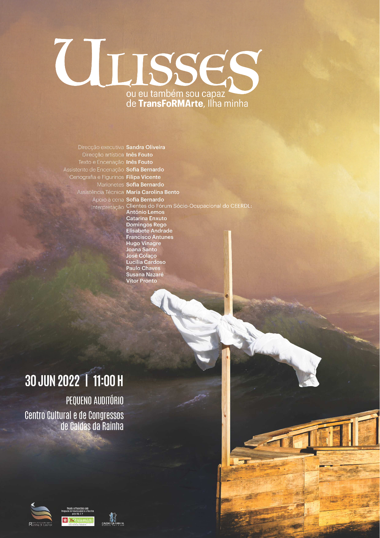 Teatro: “Ulisses”pelos alunos do CEERDL hoje num palco do CCC