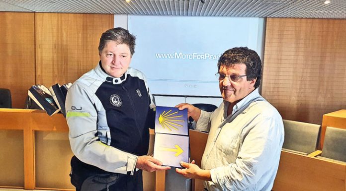 Moto for Peace fez caminho de Roma a Santiago