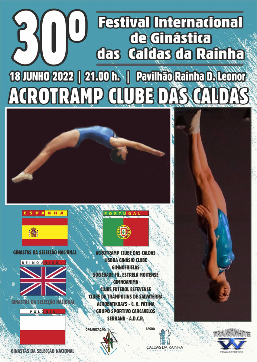 Ginástica: Acrotramp organiza festival  no próximo sábado