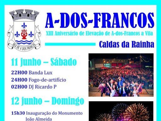 Vilas da Foz do Arelho e A-dos-Francos festejam aniversário