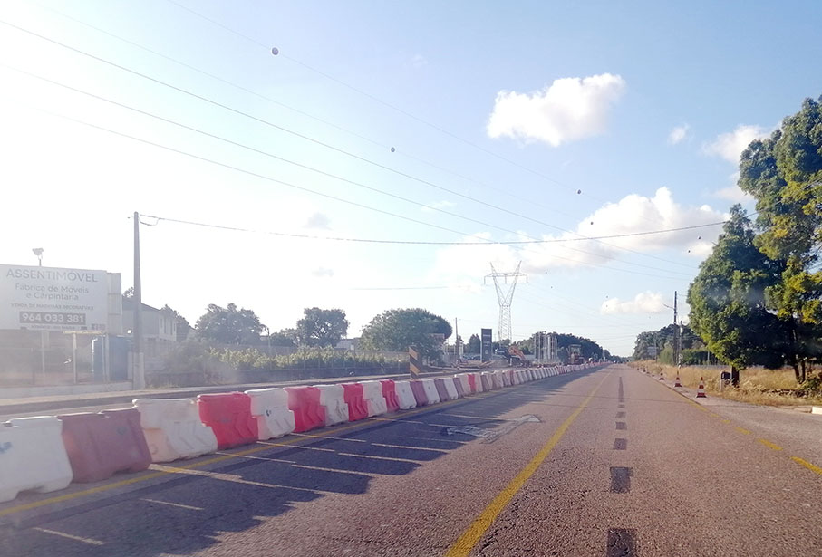 Obras no IC2 condicionam trânsito na Benedita durante cerca de um mês