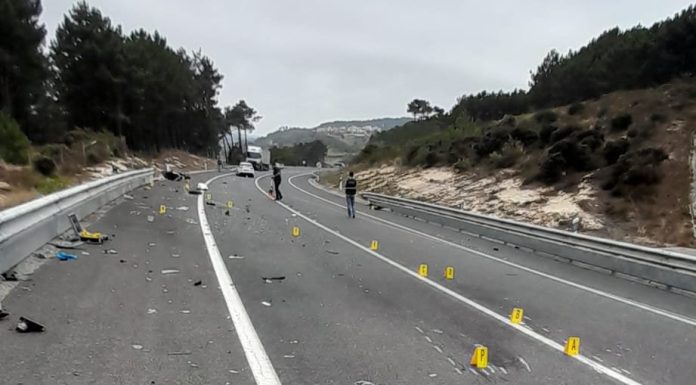 Acidente fez vítima mortal na Nazaré