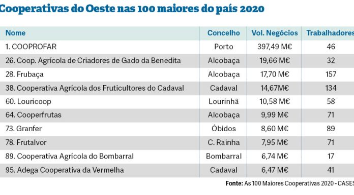 Oeste tem nove cooperativas entre as 100 maiores do país