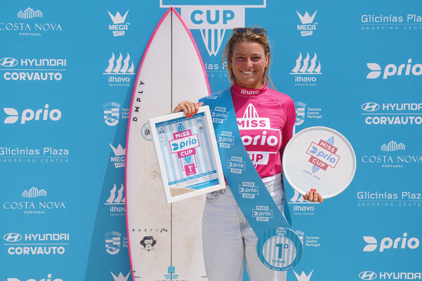 Surf: Carolina Santos estreia-se a vencer no Nacional e é a Miss Prio Cup 2022