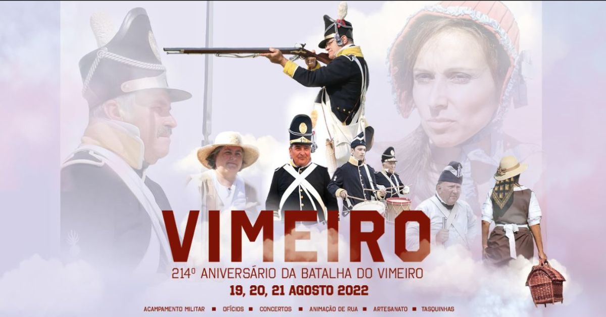 Celebrações do 214º aniversário da Batalha do Vimeiro decorrem entre 19 e 21 de agosto