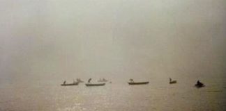 Uma pista de remo dos anos 40 do século XX