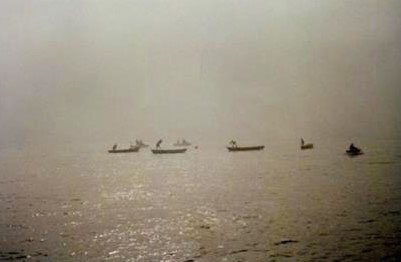 Uma pista de remo dos anos 40 do século XX