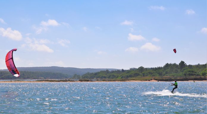 Lagoa de Óbidos é um paraíso para kite e windsurf