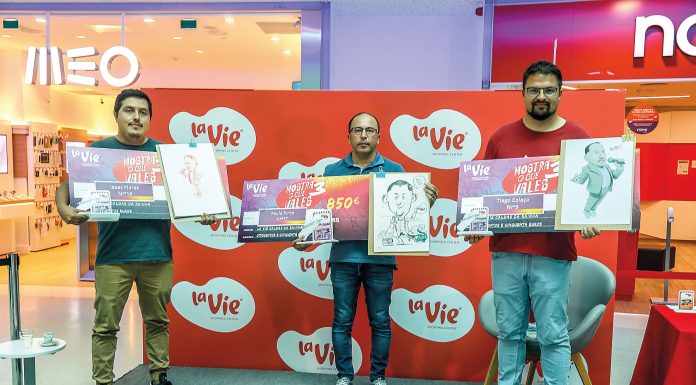 Concurso de caricaturas animou tarde de sábado no centro comercial