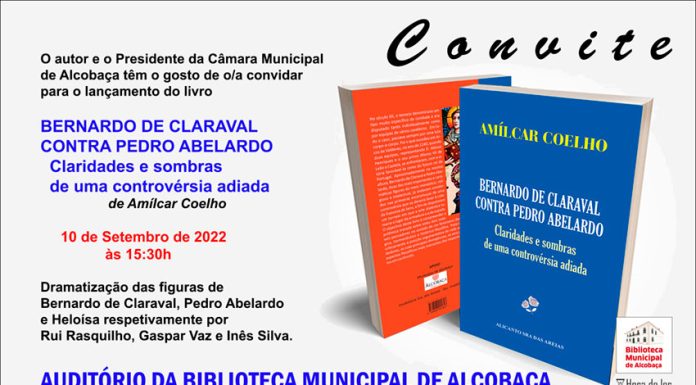 Literatura: Novo livro de Amílcar Coelho aborda Bernardo de Claraval