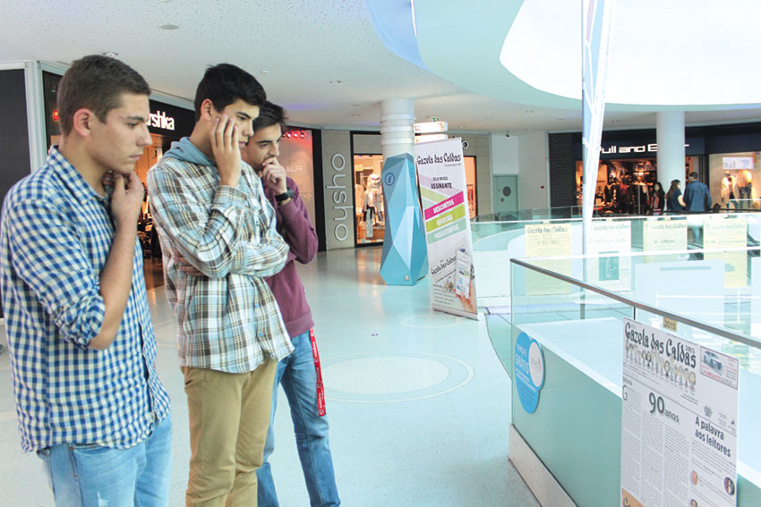 Gazeta e ESAD.CR  em exposição no La Vie