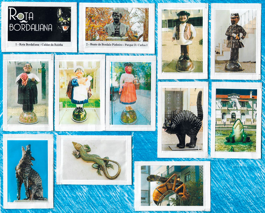 Caldas: Rota Bordaliana em pacotes de açúcar de colecionador