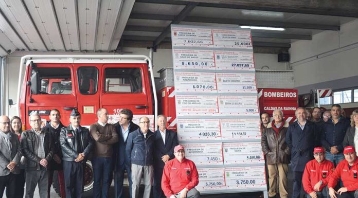 Bombeiros das Caldas angariam maior donativo de sempre