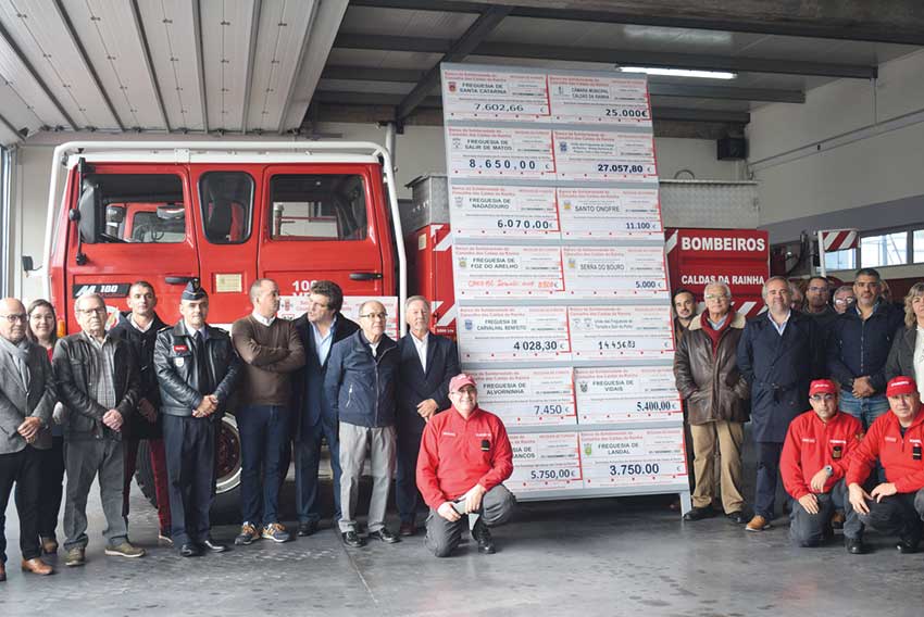 Bombeiros das Caldas angariam maior donativo de sempre