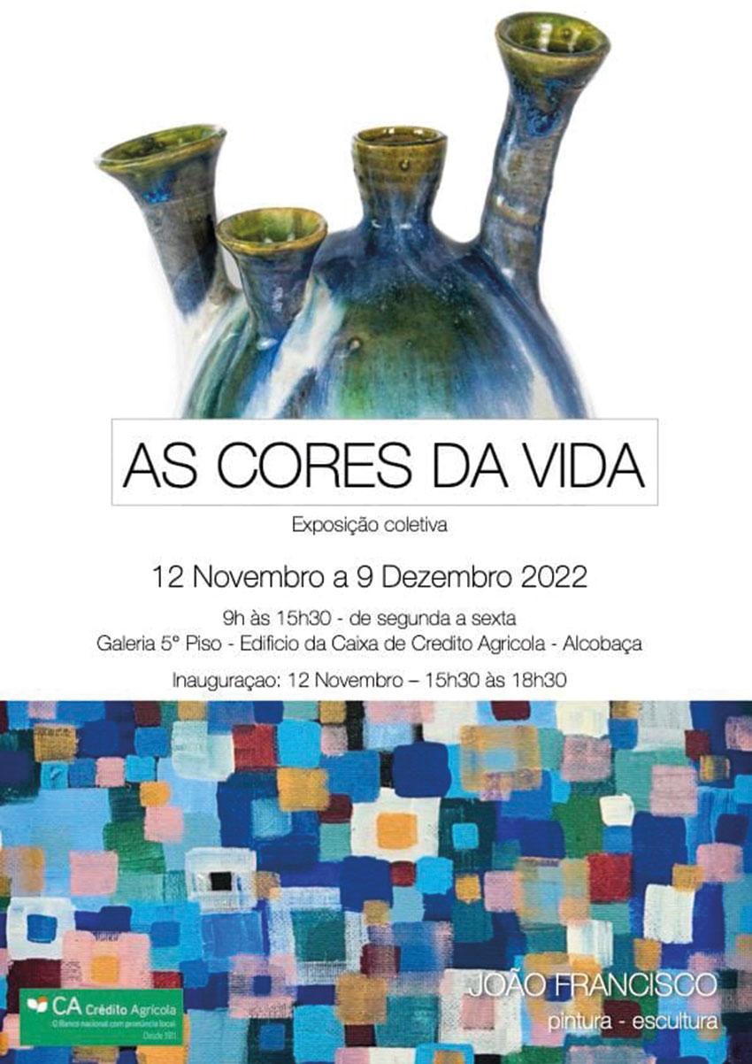Artes: Exposição “As Cores da Vida” abre no sábado em Alcobaça